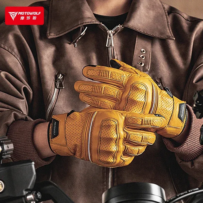 Motowolf GM4 Retro racing glove