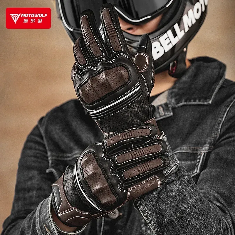 Motowolf GM4 Retro racing glove