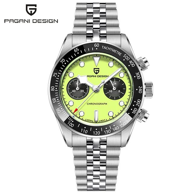 2026 New Pagani Design Panda Men Watches Quartz Chronograph Watch for Men Gifts Man AR Sapphire Ceramic Bezel Waterproof