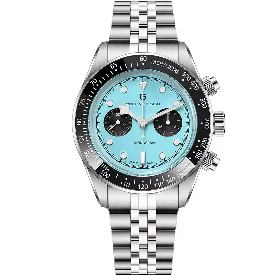 2026 New Pagani Design Panda Men Watches Quartz Chronograph Watch for Men Gifts Man AR Sapphire Ceramic Bezel Waterproof