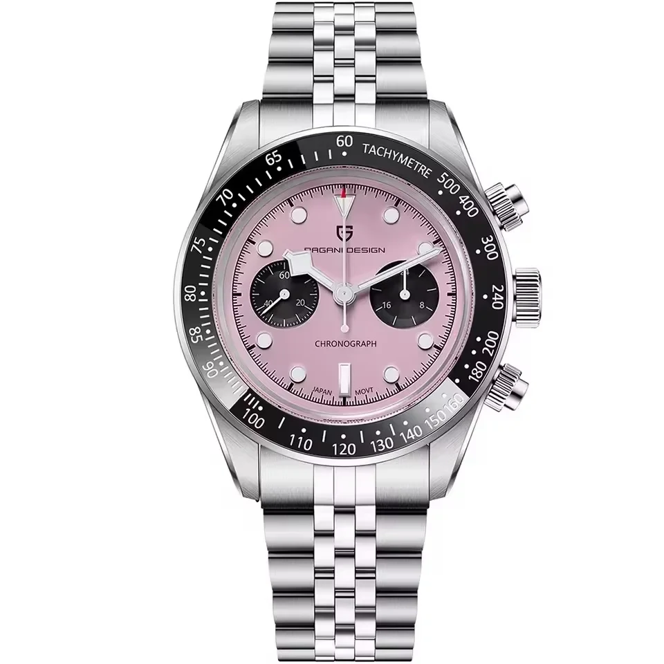 2026 New Pagani Design Panda Men Watches Quartz Chronograph Watch for Men Gifts Man AR Sapphire Ceramic Bezel Waterproof