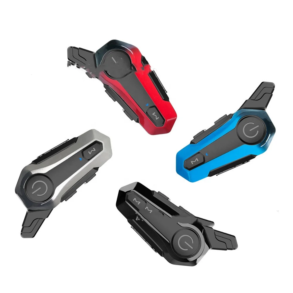 Inveer Motorcycle Intercom Dual Pack, Helmet Headset Bluetooth 5.0, 1000m Intercom for Motorbike Riders, IP65 Waterproof X1Plus