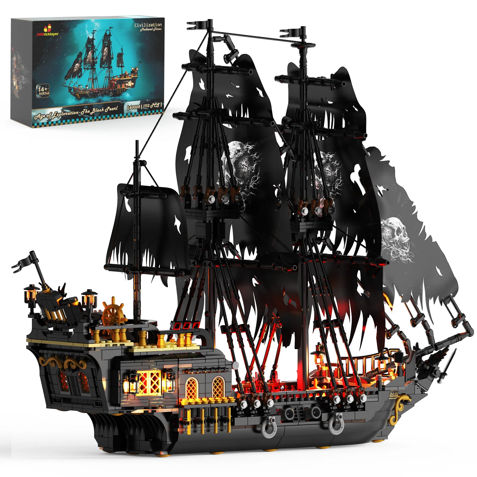 JMBricksley Black Pearl Pirate Ship 