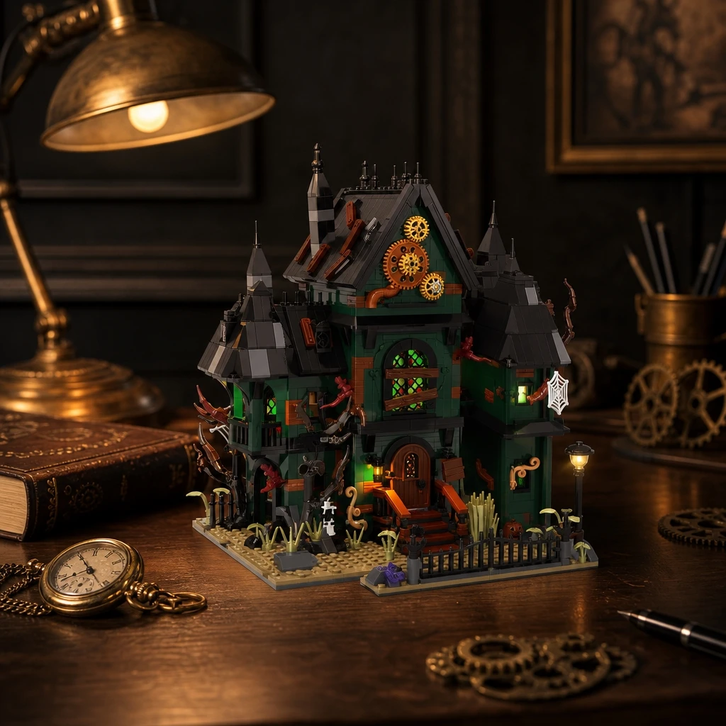 Haunted House Building Blocks Set ABS Plastic Educ