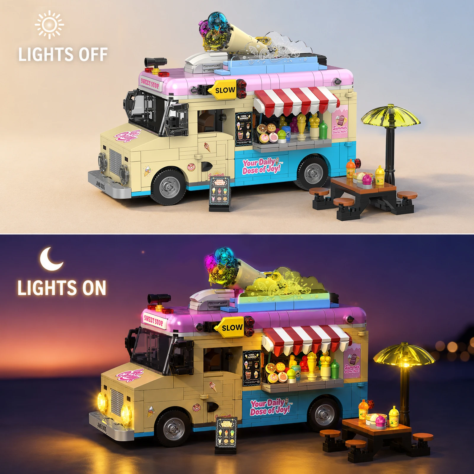 JMBricklayer ABS Plastic Educational Toy Ice Cream
