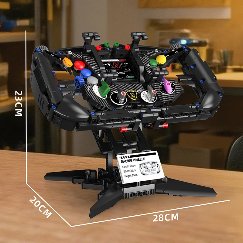 Supercar Steering Wheel Building Block Ornament Mo