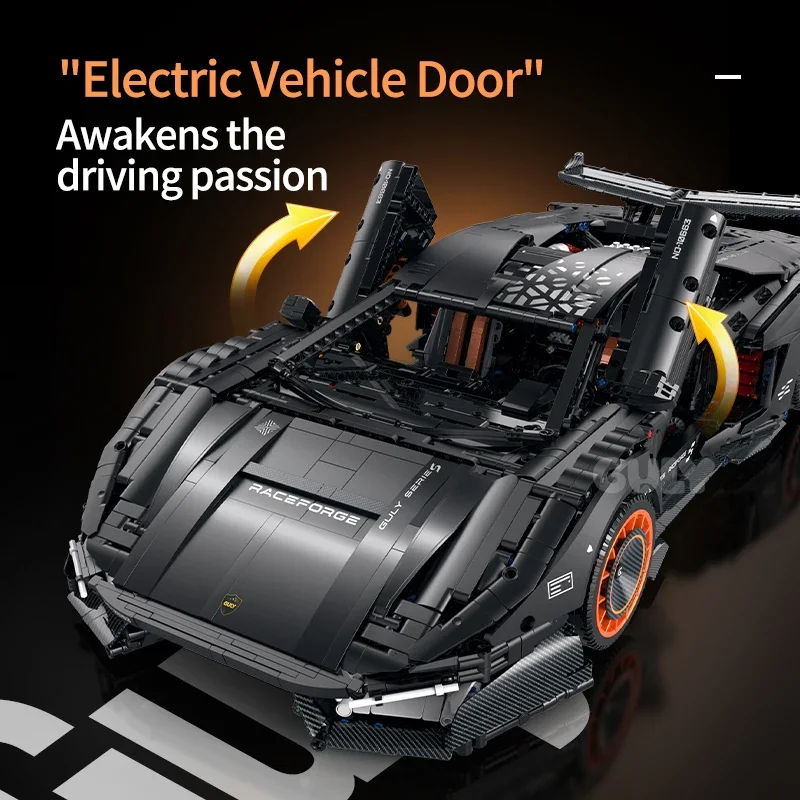 Guly 10663 MOC City 1:8 Creative Supercar Model Ki