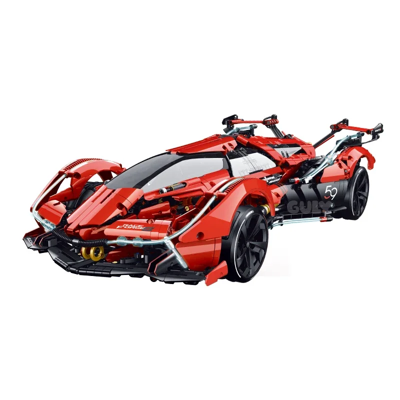 Guly 10659 2026 MOC1:8 Red Sports Car Collection S