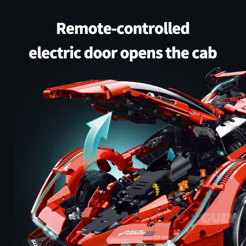 Guly 10659 2026 MOC1:8 Red Sports Car Collection S