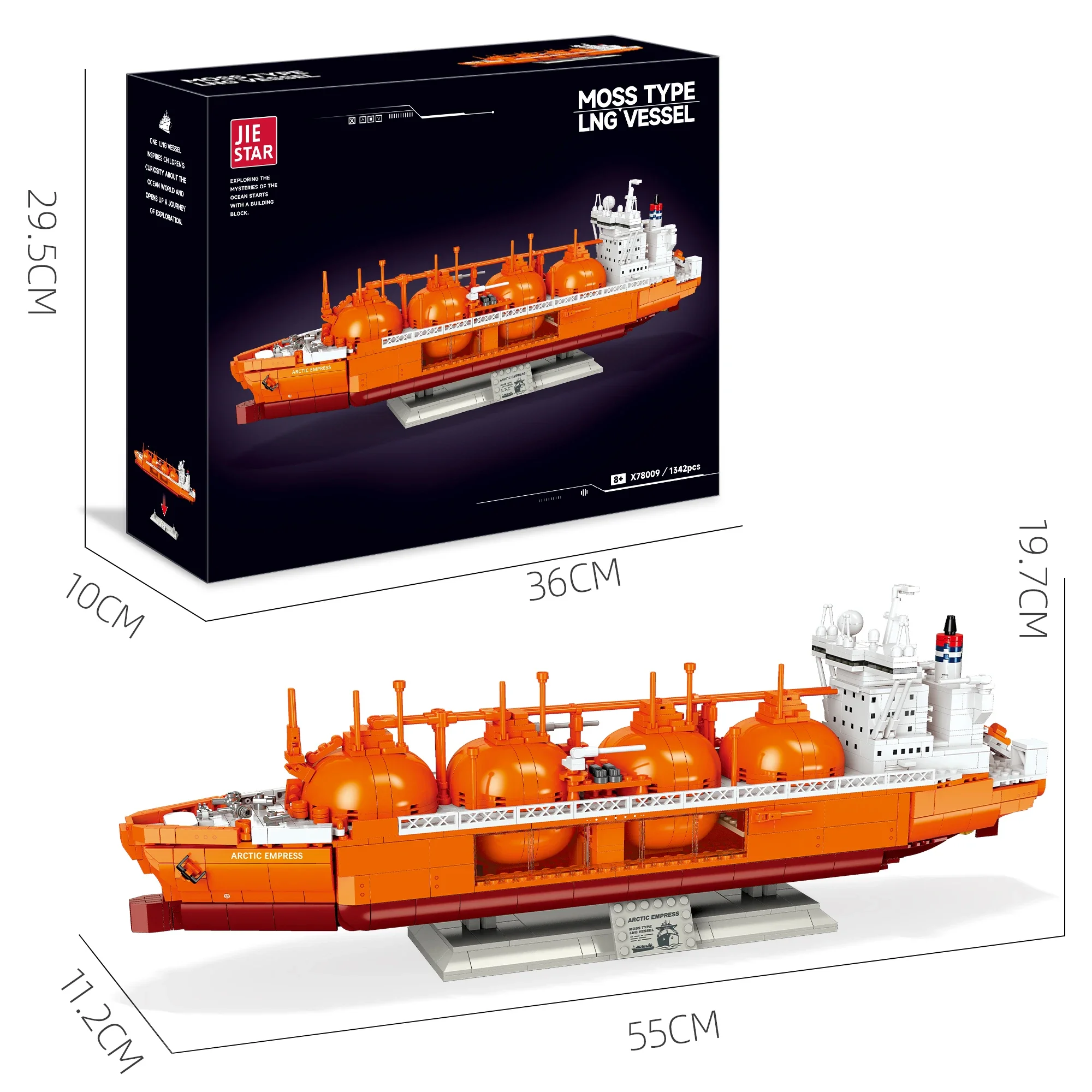Jie Star X78009 2026 New MOC Transport Ship Model