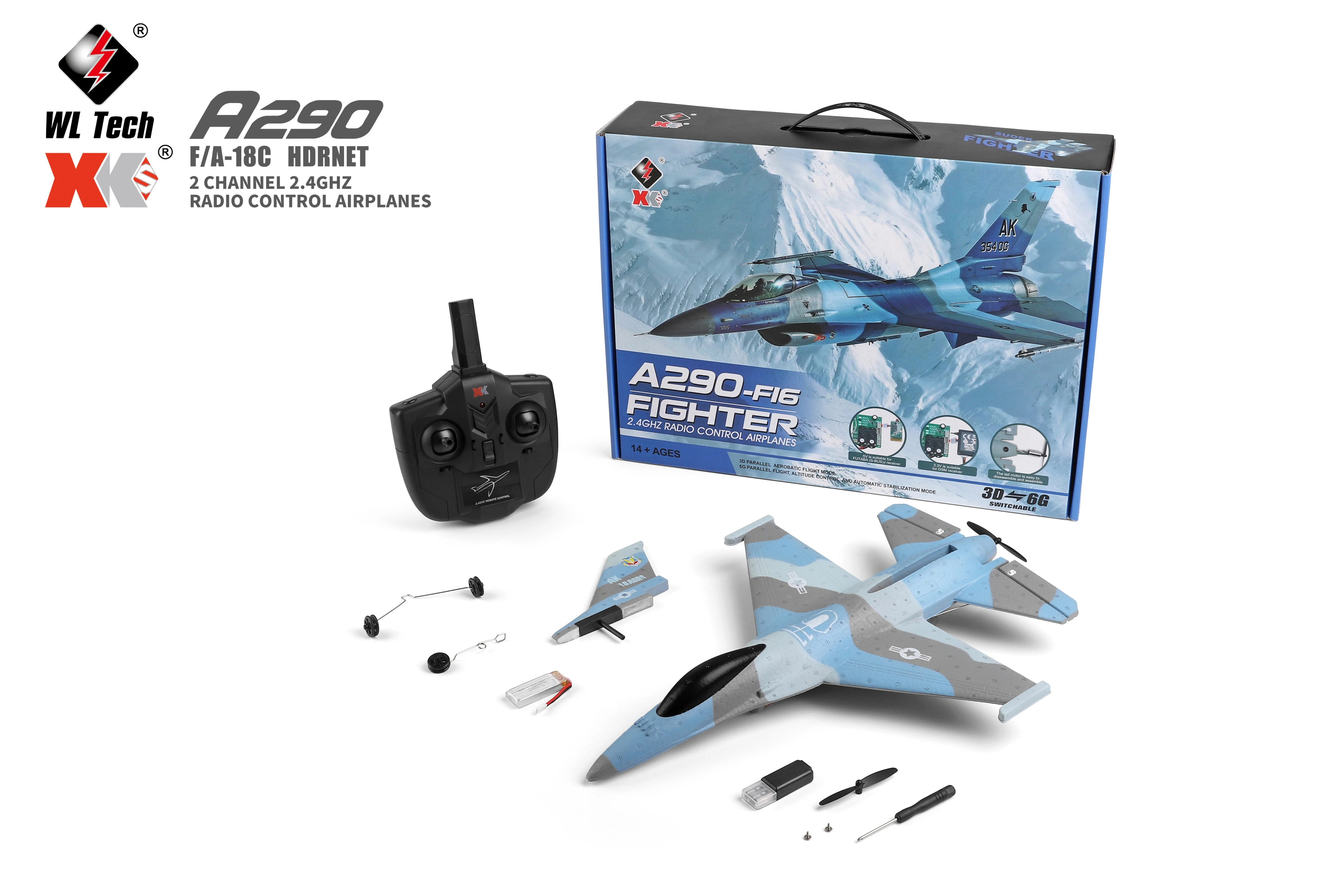 2021 New WLToys 2.4GHz 3 Channels A290-F16 High Sp