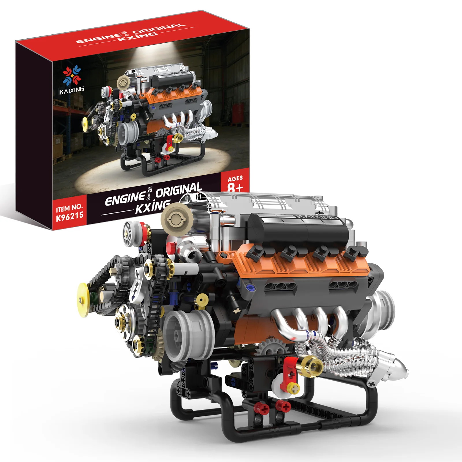 Dodge V8 Engine Building Block Set ABS Plastic Toy