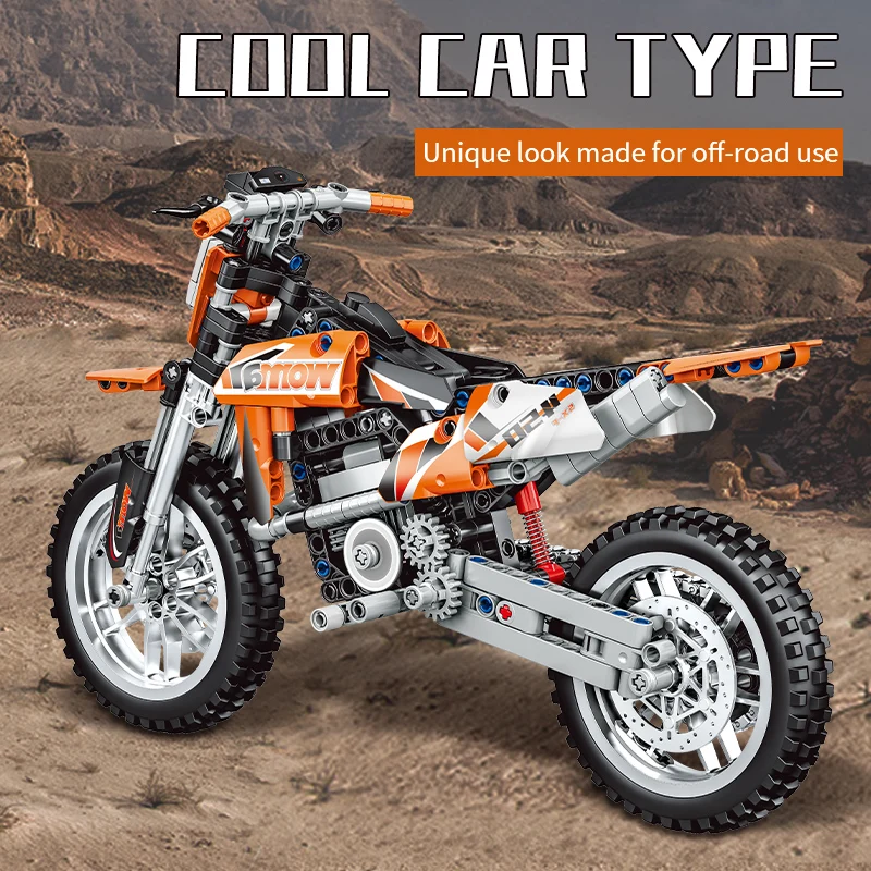 Woma Toys Technical Motorcycle Building Blocks Kit