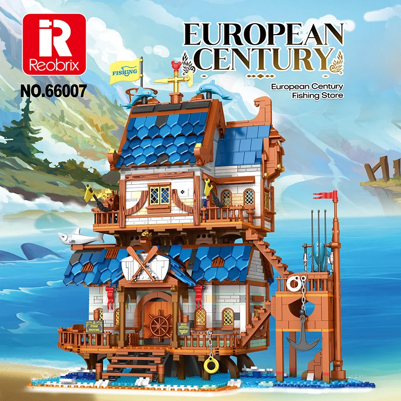 Reobrix 66007 European Century Fishing Store 2450p
