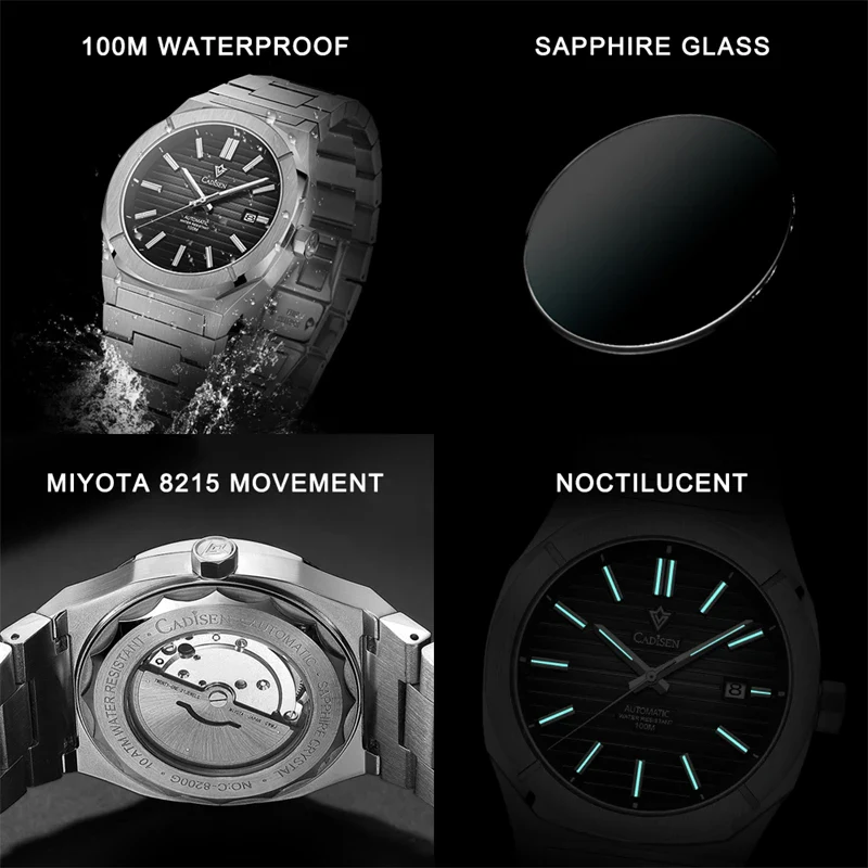 CADISEN New Watch for Men Automatic Men Watch Japa