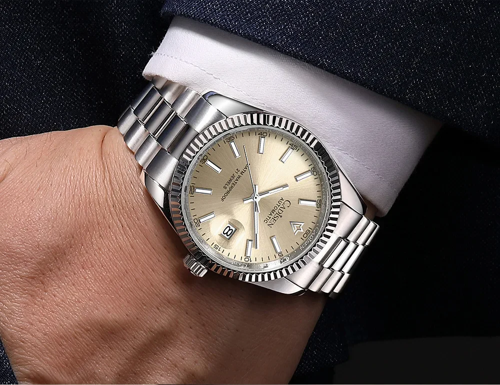 CADISEN 8214 Automatic Watch for Men Mechanical Di