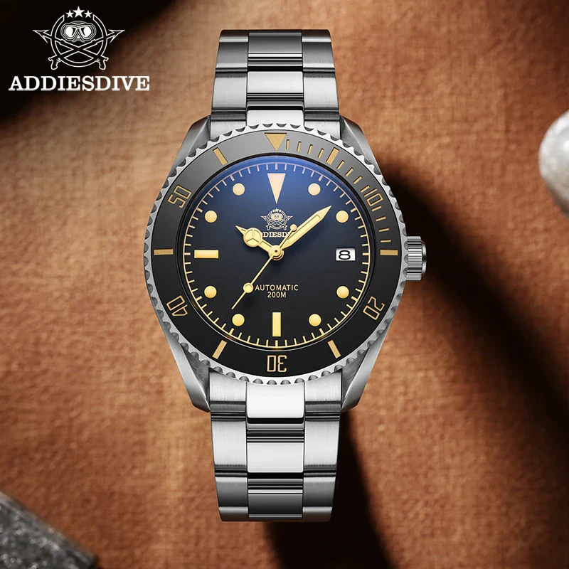 ADDIESDIVE Retro Automatic Watch Stainless Steel C
