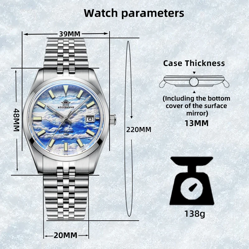 ADDIESDIVE Vintage Style Automatic Mechanical Watc