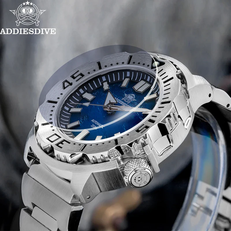 Diving Automatic Watch Stainless Steel Band Sapphi