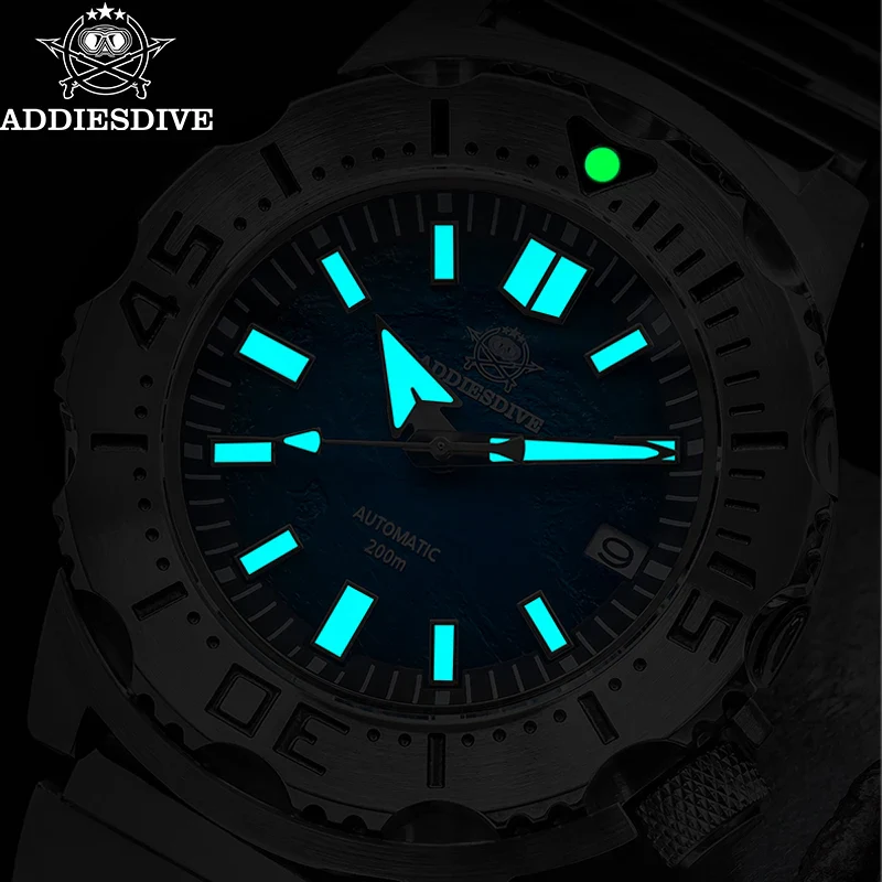 Diving Automatic Watch Stainless Steel Band Sapphi