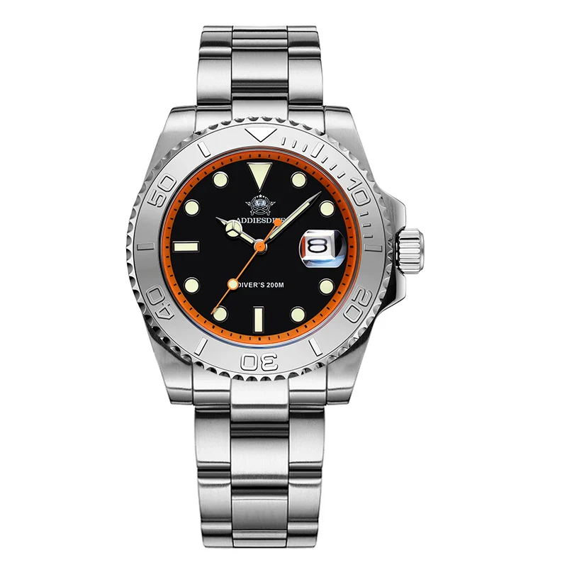 Silver orange/steel