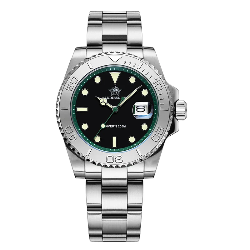 Silver green/steel