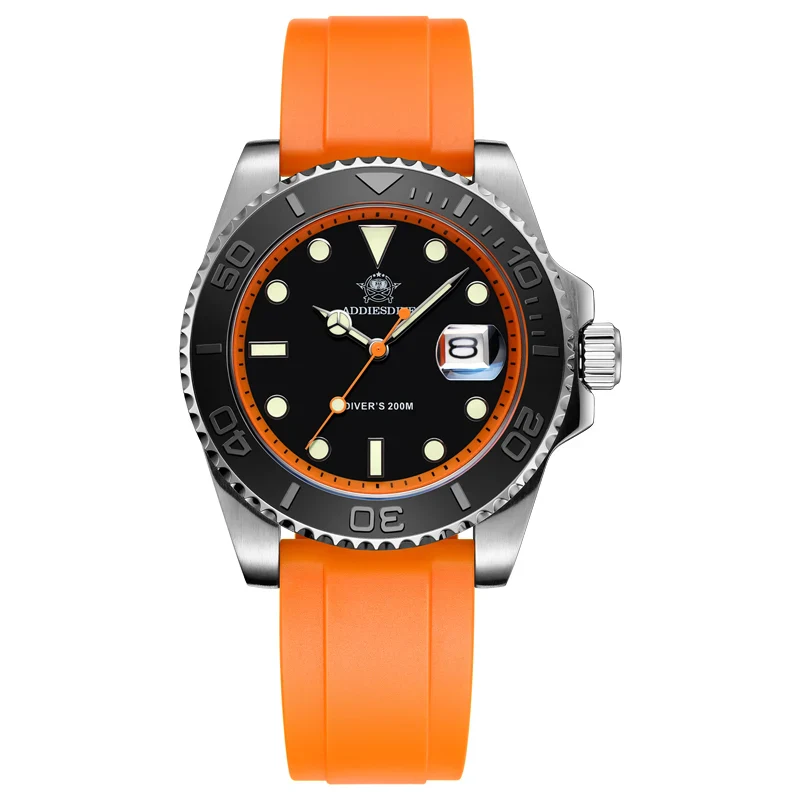 Black orange/silcone