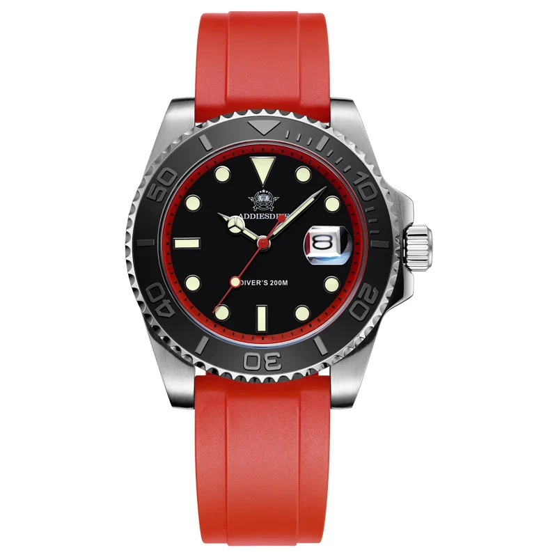 Black red/silicone