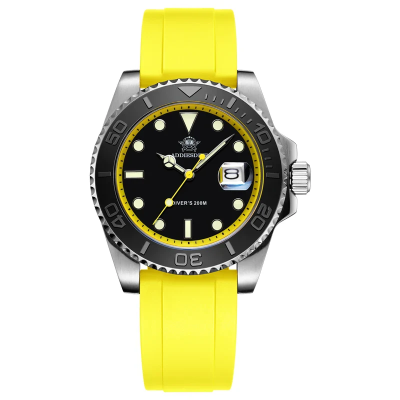 Black yellow/silicone