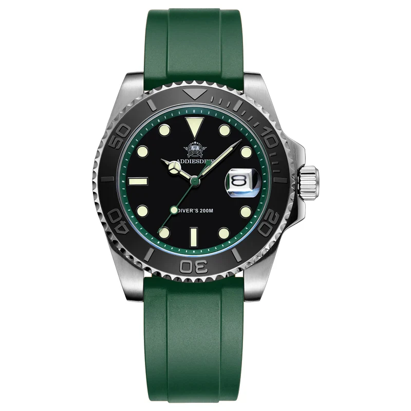 Black green/silicone