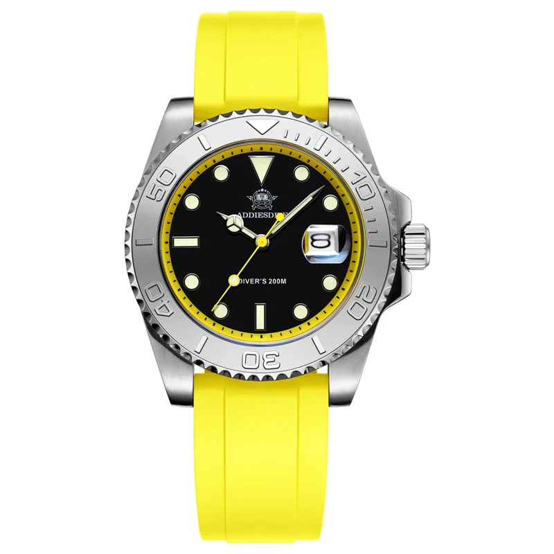 Silver yellow/silicone