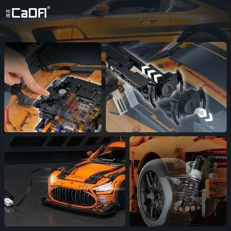 Cada C64008 New MOC High-Tech City 1:8 Sport Car S