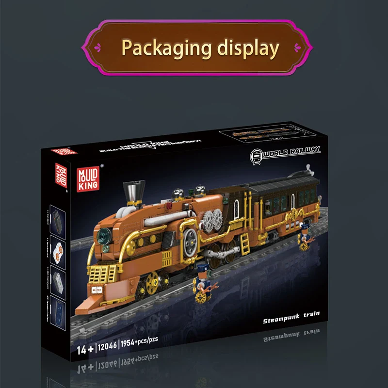 Mould King 12046 Motorized Steampunk Train Model B