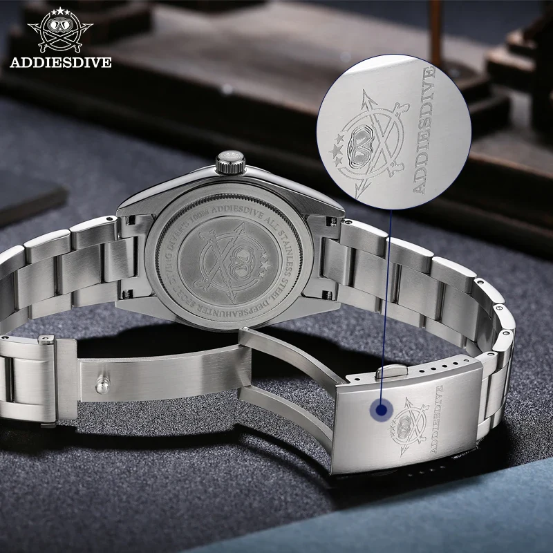 Custom Logo Wholesale Factory Private Personal Custom Small Diving Quartz Watch Steel 100M Waterproof OEM ODM Men Wristw
