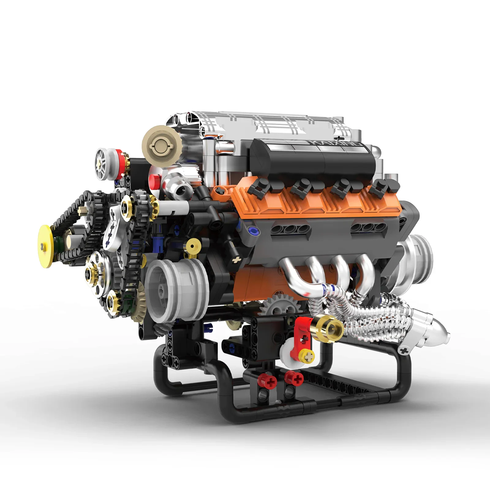 Dodge V8 Engine Building Block Toy Set ABS Plastic MOC Model Cars Unisex Power Mechanical Assembly Customization