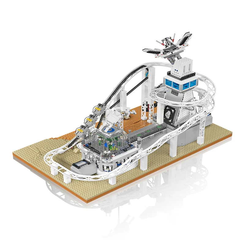 For 11033 Space Roller Coaster Educational Construction Toy DIY Building Blocks Set ABS Plastic Fantasy & Sci-Fi Model