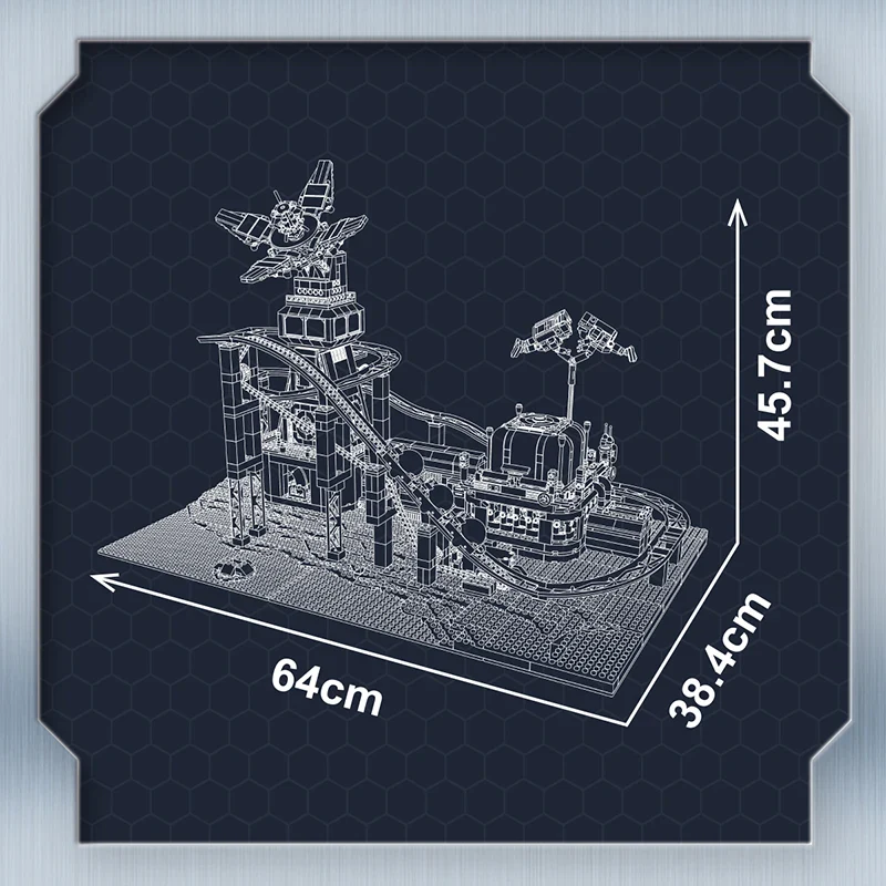 For 11033 Space Roller Coaster Educational Construction Toy DIY Building Blocks Set ABS Plastic Fantasy & Sci-Fi Model