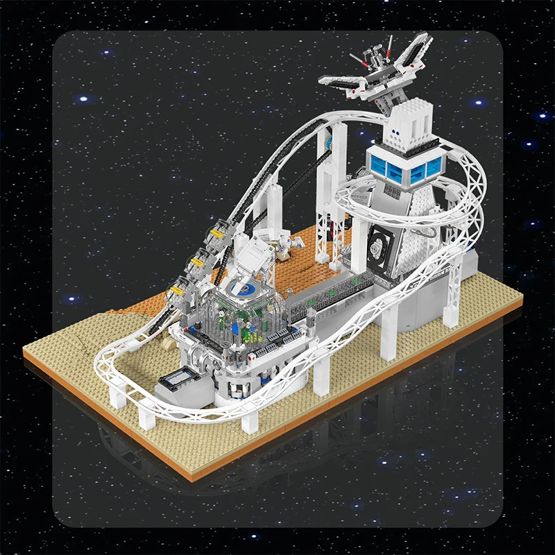 For 11033 Space Roller Coaster Educational Construction Toy DIY Building Blocks Set ABS Plastic Fantasy & Sci-Fi Model