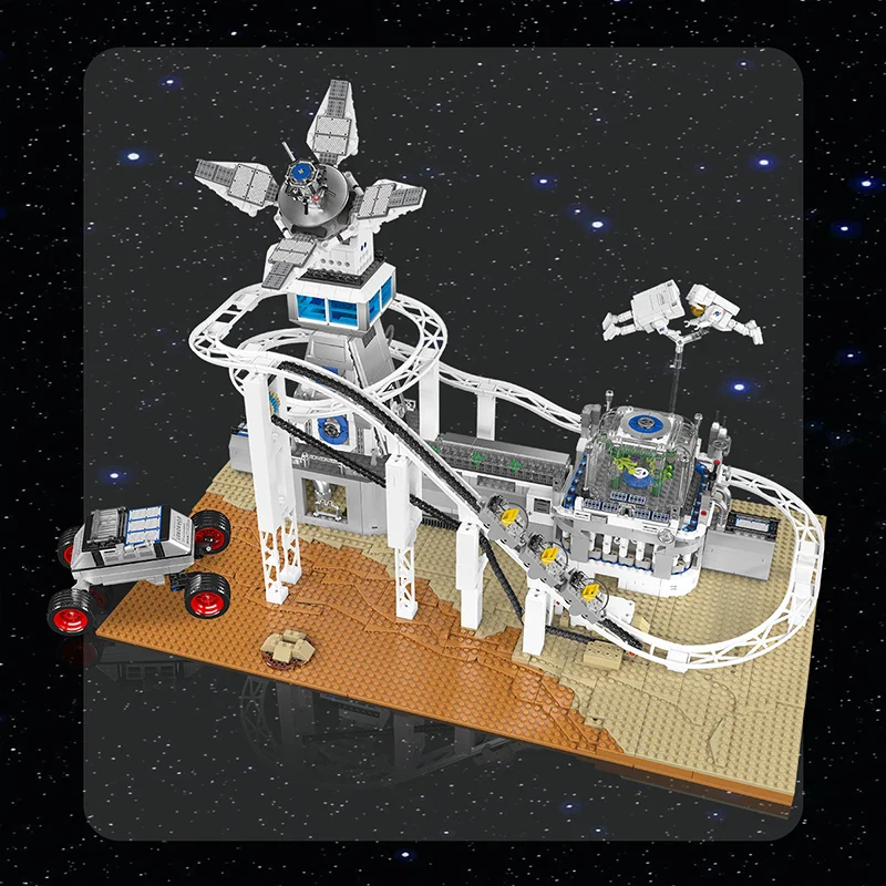 For 11033 Space Roller Coaster Educational Construction Toy DIY Building Blocks Set ABS Plastic Fantasy & Sci-Fi Model