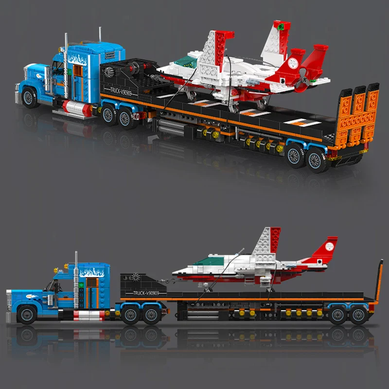 For 24090 Aircraft Transport Truck Model Construction Toy Building Bricks Blocks ABS Plastic for Kids