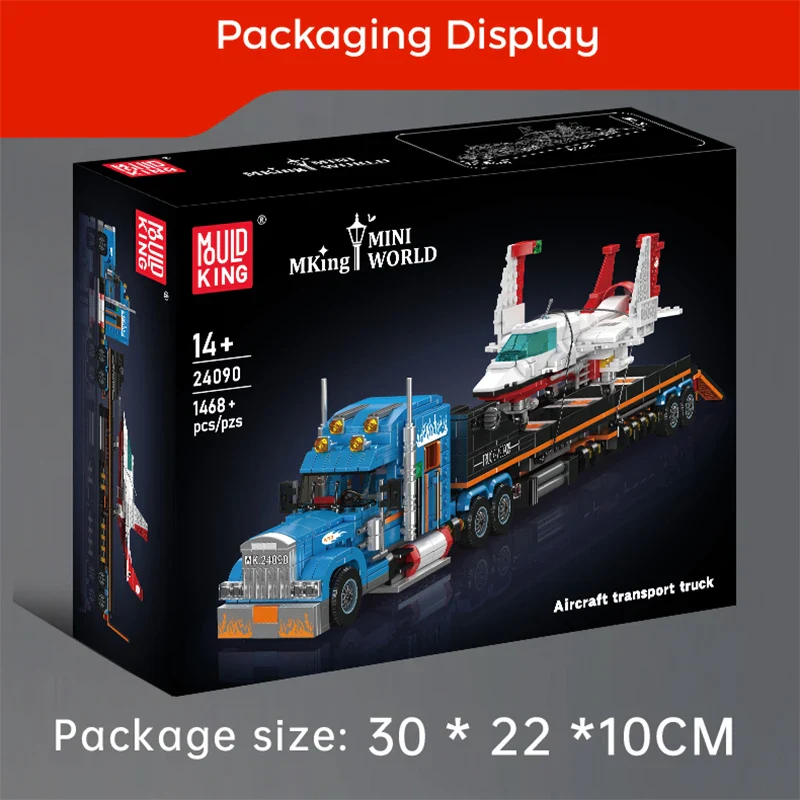 For 24090 Aircraft Transport Truck Model Construction Toy Building Bricks Blocks ABS Plastic for Kids