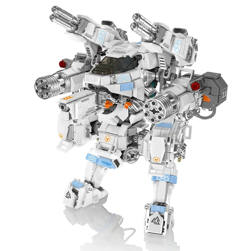 For 93012 White Sentinell MOC Construction Bricks Robot Model Toy Building Block Set with ABS Plastic for Kids