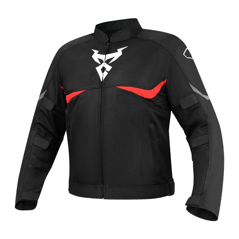 MOTOCENTRIC Men Summer Ventilated Mesh Motorcycle Jacket CE Certified Armor Breathable Motorbike Riding Protective Coat
