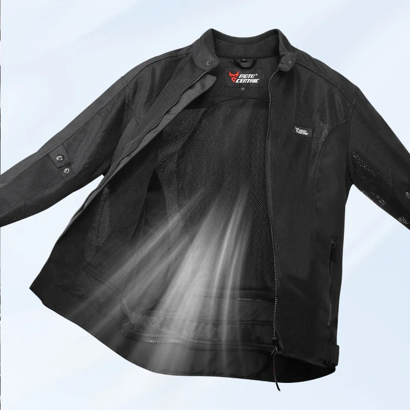 MOTOCENTRIC Mesh Motorcycle Riding Jacket, CE Certified Armor, Breathable Summer Motorbike Protective Jacket Wholesale