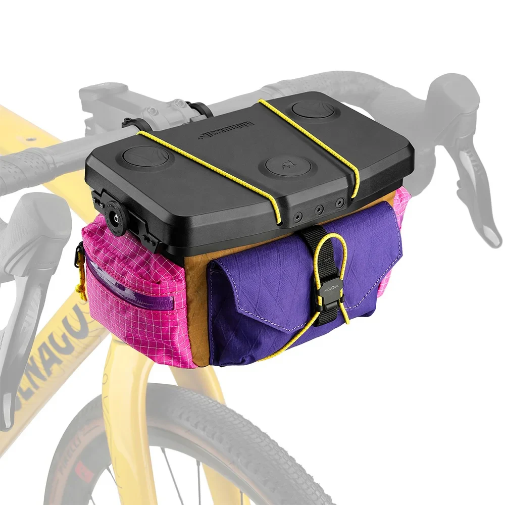 RHINOWALK Space Station 3.3L Bicycle Handlebar Bag Bike Front Bag with Quick Release Mount Cycling Storage Pack for Grav